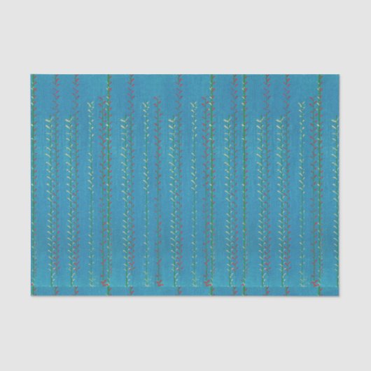 JAPANSE PRINT BLAUW WEEFSELPAPIER TISSUEPAPIER (Voorkant)