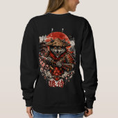 Japanse print hoodie trui (Achterkant)