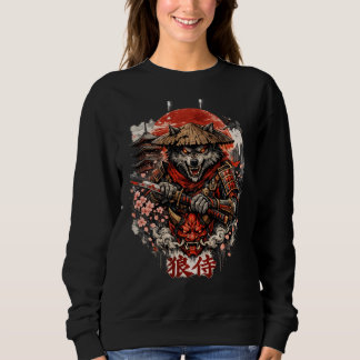 Japanse print hoodie trui