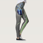 JAPANSE PRINT IRIS OP GRIJZE LEGGINGS (Rechts)