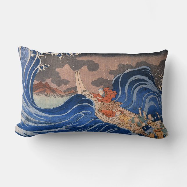 Japanse print lendenkussen Kussensloop Kussen (Voorkant)