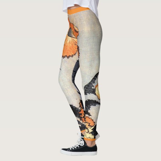 JAPANSE PRINT VAN BLOEMGEDRUKTE LEGGINGS (Links)