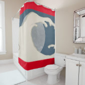 JAPANSE PRINT VAN GOLFDOUCHE GORDIJN (In situ)