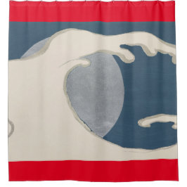 JAPANSE PRINT VAN GOLFDOUCHE GORDIJN