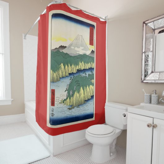 JAPANSE PRINT VAN RIVIER Douche Gordijn (In situ)