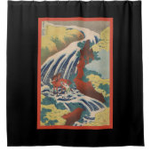 JAPANSE PRINT VAN WATERVAL douchegordijn (Voorkant)