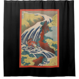 JAPANSE PRINT VAN WATERVAL douchegordijn