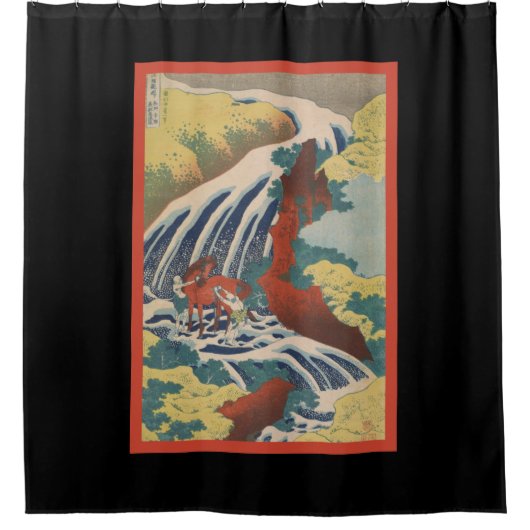 JAPANSE PRINT VAN WATERVAL douchegordijn (Voorkant)