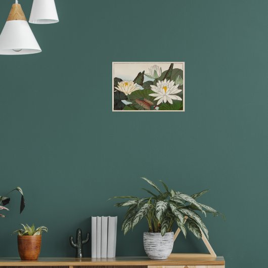  Japanse Print Water Lelies (Woonkamer 1)