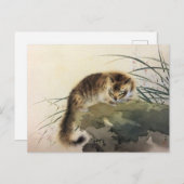 Japanse printplaat door water briefkaart (Voorkant / Achterkant)