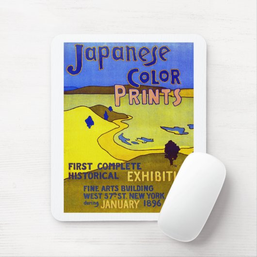 Japanse Prints voor kleuren Muismat (Met muis)