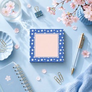 Japanse pruim bloem blauw kawaii post-it® notes