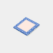 Japanse pruim bloemenblauw kawaii post-it® notes (Schuin)