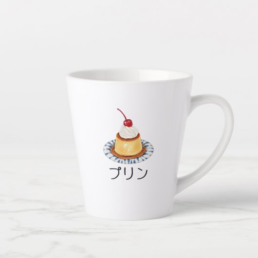 Japanse pudding "プリン" schattig latte mok (Rechts)