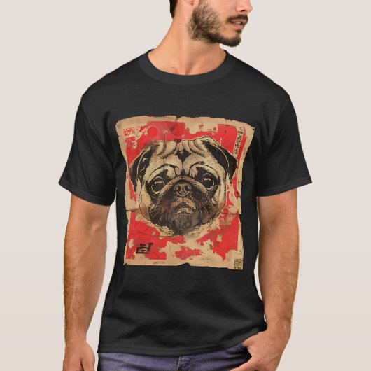 Japanse Pug T-shirt (Voorkant)