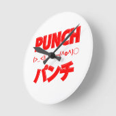 Japanse Punch Emoticons Ronde Klok (Hoek)