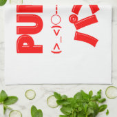 Japanse Punch Emoticons Theedoek (Gevouwen)