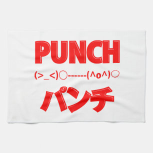 Japanse Punch Emoticons Theedoek