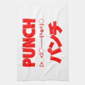 Japanse Punch Emoticons Theedoek (Verticaal)