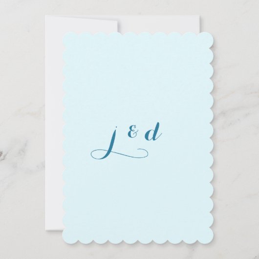 Japanse Quince Custom Wedding Uitnodiging (Achterkant)