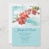 Japanse Quince Custom Wedding Uitnodiging (Voorkant)