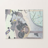 Japanse Raccon Dog Tanuki Ukiyo-e door Yoshitoshi Legpuzzel (Horizontaal)