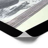 Japanse Raccon Dog Tanuki Ukiyo-e door Yoshitoshi Poster (Hoek)