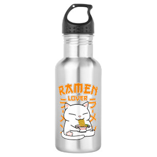 Japanse Ramen Cat Ramen Lover Waterfles