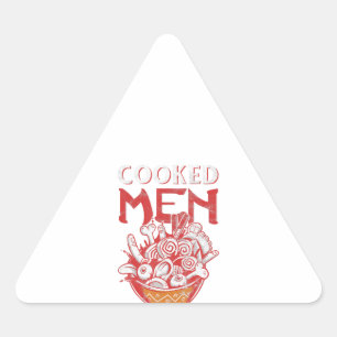 Japanse Ramen Food Pun Humor Gekookte Mannen Kawai Sticker