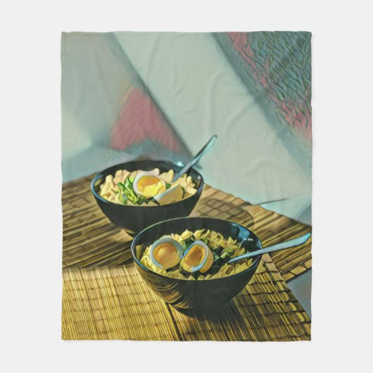 Japanse Ramen Gift Fleece Deken (Voorkant)