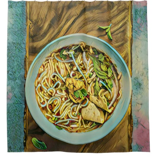 Japanse Ramen Lovers Douchegordijn (Voorkant)