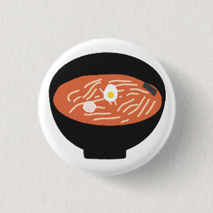 Japanse Ramen Noedelsoep Foodie Cadeau Ronde Button 3,2 Cm