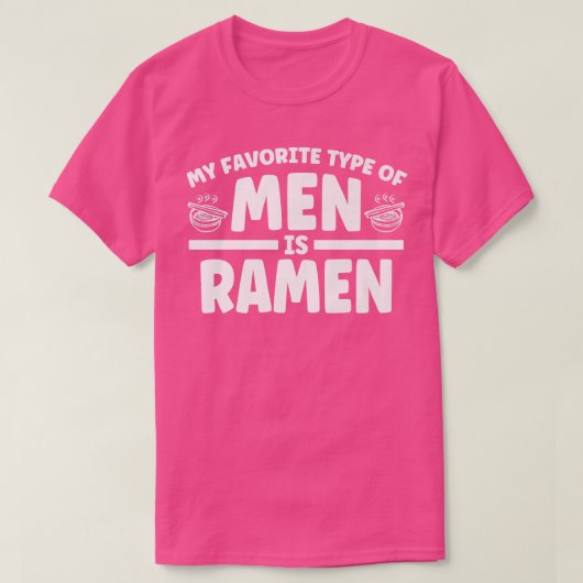 Japanse ramen noodle Cup Mijn favoriete soort Mann T-shirt (Design voorkant)