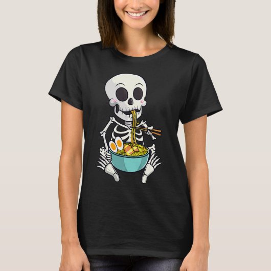 Japanse Ramen Noodles Anime Halloween Kostuum T-shirt (Voorkant)