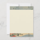  Japanse rampenkaarten voor vogels Feestdagenkaart (Achterkant)