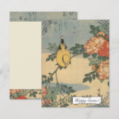  Japanse rampenkaarten voor vogels Feestdagenkaart (Voorkant / Achterkant)