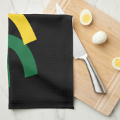 Japanse Rasta ラ タ Groen, Goud en Rood Theedoek (Quarter Fold)