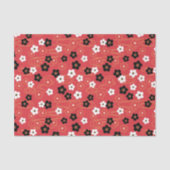 Japanse Red Sakura Cherry Blossom Flowers Tissuepapier (Voorkant)