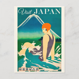 Japanse reisposter Briefkaart