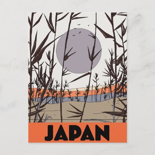 Japanse reisposter feestdagenkaart (Voorkant)