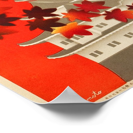 Japanse reisposter uit de jaren dertig poster (Hoek)