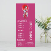 Japanse restaurant sushi diner menu (Staand voorkant)
