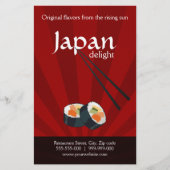 Japanse restaurantvlieger flyer (Voorkant)