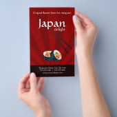 Japanse restaurantvlieger flyer (Hand)