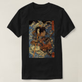 Japanse Retro Arrow gewond Samurai Riding Zee Cr T-shirt (Design voorkant)