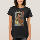 Japanse Retro Arrow gewond Samurai Riding Zee Cr T-shirt (Voorkant)