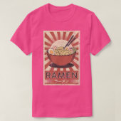 Japanse Retro  Artwork Ramen Soup Noodle T-shirt (Design voorkant)