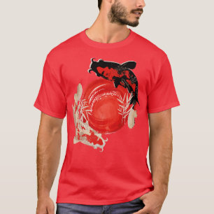 Japanse Retro Samurai Koi Fish  Art (2) T-shirt