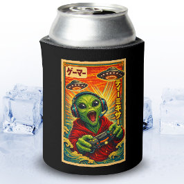Japanse Retro Vintage UFO Alien Grappige Gamer Blikjeskoeler
