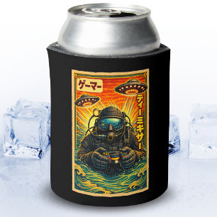 Japanse Retro Vintage UFO Duiker Funny Gamer Blikjeskoeler